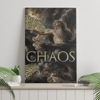 Greek God Of Chaos Canvas Wall Art Cosmic Nebula Classical Art Greek Key Pattern