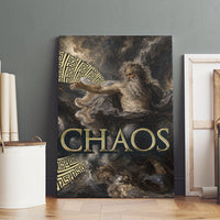 Greek God Of Chaos Canvas Wall Art Cosmic Nebula Classical Art Greek Key Pattern