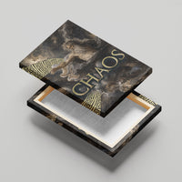 Greek God Of Chaos Canvas Wall Art Cosmic Nebula Classical Art Greek Key Pattern
