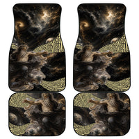 Greek God Of Chaos Car Mats Cosmic Nebula Classical Art Greek Key Pattern