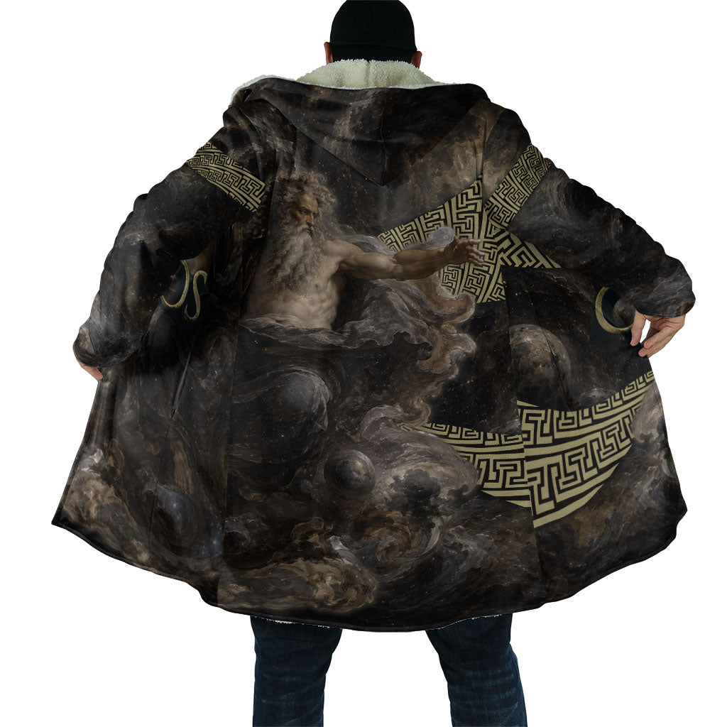 Greek God Of Chaos Cloak Cosmic Nebula Classical Art Greek Key Pattern