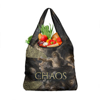 Greek God Of Chaos Grocery Bag Cosmic Nebula Classical Art Greek Key Pattern