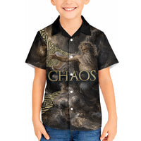 Greek God Of Chaos Hawaiian Shirt Cosmic Nebula Classical Art Greek Key Pattern