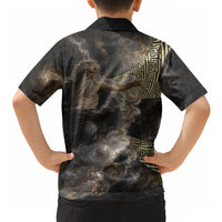 Greek God Of Chaos Hawaiian Shirt Cosmic Nebula Classical Art Greek Key Pattern