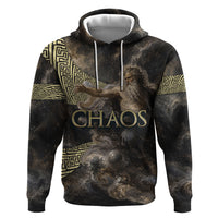 Greek God Of Chaos Hoodie Cosmic Nebula Classical Art Greek Key Pattern