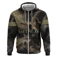 Greek God Of Chaos Hoodie Cosmic Nebula Classical Art Greek Key Pattern