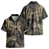 Greek God Of Chaos Kid Hawaiian Shirt Cosmic Nebula Classical Art Greek Key Pattern