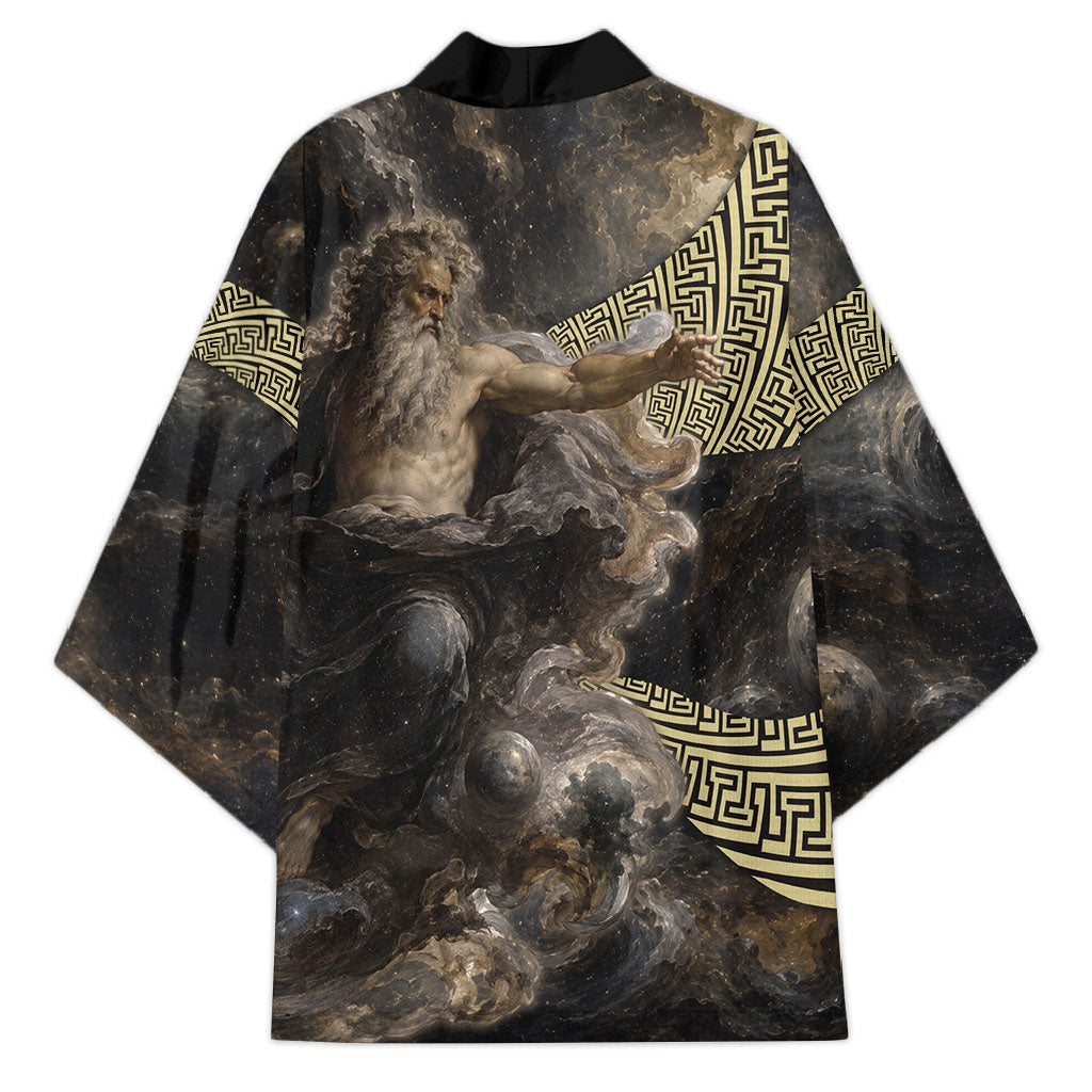 Greek God Of Chaos Kimono Cosmic Nebula Classical Art Greek Key Pattern