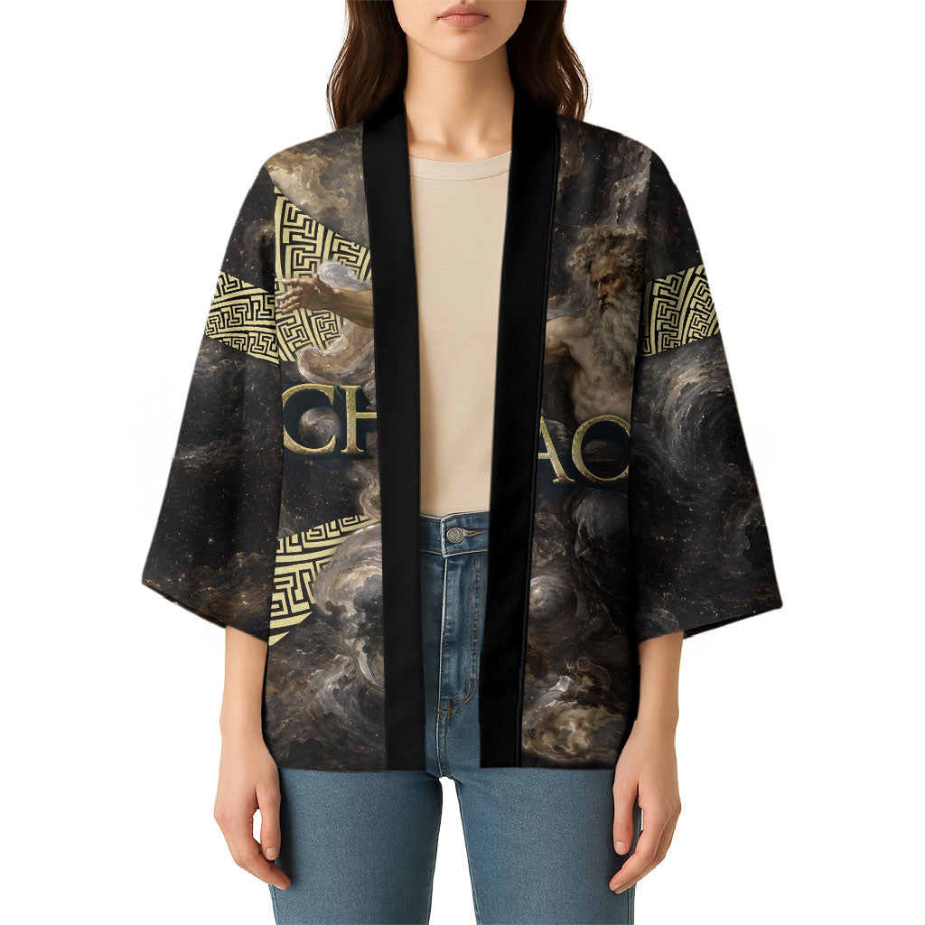 Greek God Of Chaos Kimono Cosmic Nebula Classical Art Greek Key Pattern