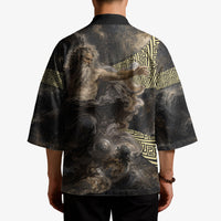Greek God Of Chaos Kimono Cosmic Nebula Classical Art Greek Key Pattern