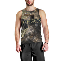 Greek God Of Chaos Men Tank Top Cosmic Nebula Classical Art Greek Key Pattern