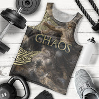 Greek God Of Chaos Men Tank Top Cosmic Nebula Classical Art Greek Key Pattern