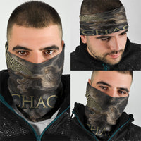 Greek God Of Chaos Neck Gaiter Cosmic Nebula Classical Art Greek Key Pattern