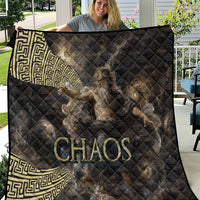 Greek God Of Chaos Quilt Cosmic Nebula Classical Art Greek Key Pattern