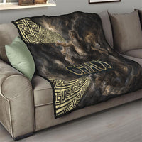 Greek God Of Chaos Quilt Cosmic Nebula Classical Art Greek Key Pattern