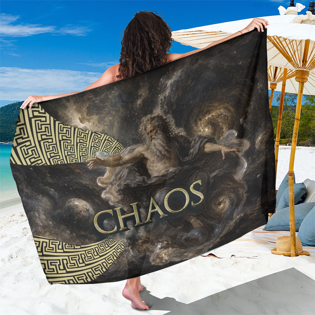 Greek God Of Chaos Sarong Cosmic Nebula Classical Art Greek Key Pattern