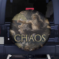 Greek God Of Chaos Spare Tire Cover Cosmic Nebula Classical Art Greek Key Pattern