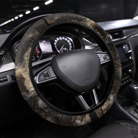 Greek God Of Chaos Steering Wheel Cover Cosmic Nebula Classical Art Greek Key Pattern