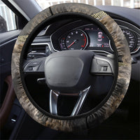 Greek God Of Chaos Steering Wheel Cover Cosmic Nebula Classical Art Greek Key Pattern