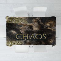 Greek God Of Chaos Tablecloth Cosmic Nebula Classical Art Greek Key Pattern