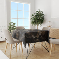 Greek God Of Chaos Tablecloth Cosmic Nebula Classical Art Greek Key Pattern