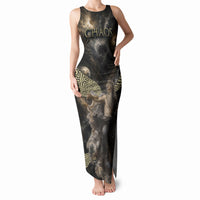 Greek God Of Chaos Tank Maxi Dress Cosmic Nebula Classical Art Greek Key Pattern