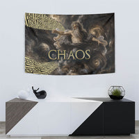 Greek God Of Chaos Tapestry Cosmic Nebula Classical Art Greek Key Pattern