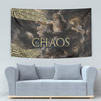 Greek God Of Chaos Tapestry Cosmic Nebula Classical Art Greek Key Pattern