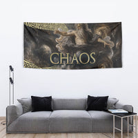 Greek God Of Chaos Tapestry Cosmic Nebula Classical Art Greek Key Pattern