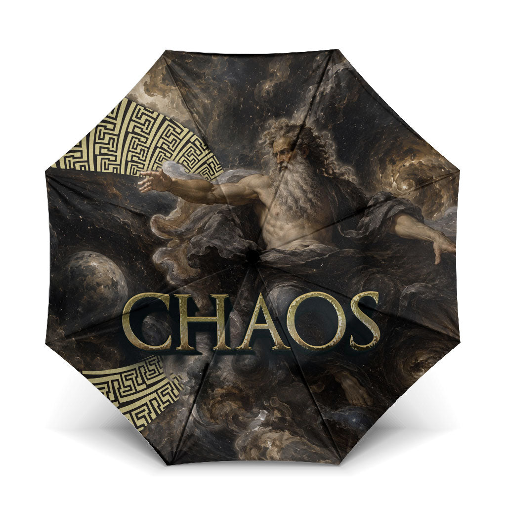 Greek God Of Chaos Umbrella Cosmic Nebula Classical Art Greek Key Pattern