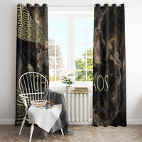 Greek God Of Chaos Window Curtain Cosmic Nebula Classical Art Greek Key Pattern