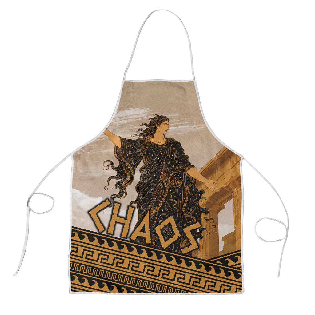 Greek Mythology Chaos Apron Ancient Temple Ruins Classical Art Greek Key Pattern