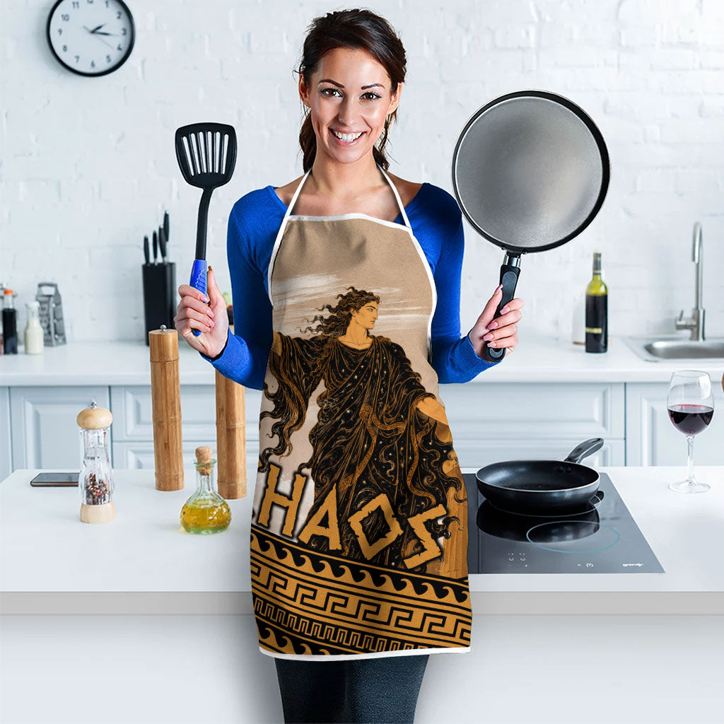 Greek Mythology Chaos Apron Ancient Temple Ruins Classical Art Greek Key Pattern