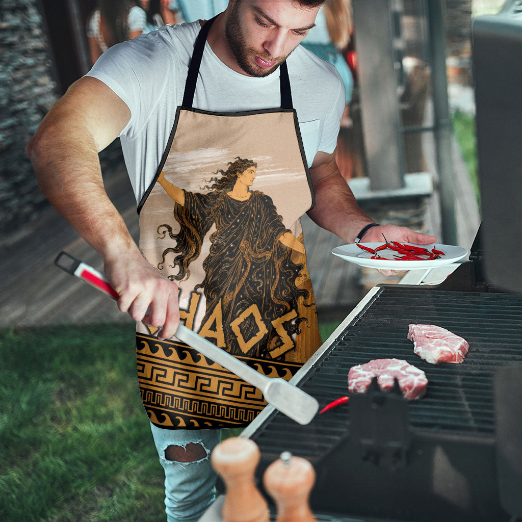Greek Mythology Chaos Apron Ancient Temple Ruins Classical Art Greek Key Pattern