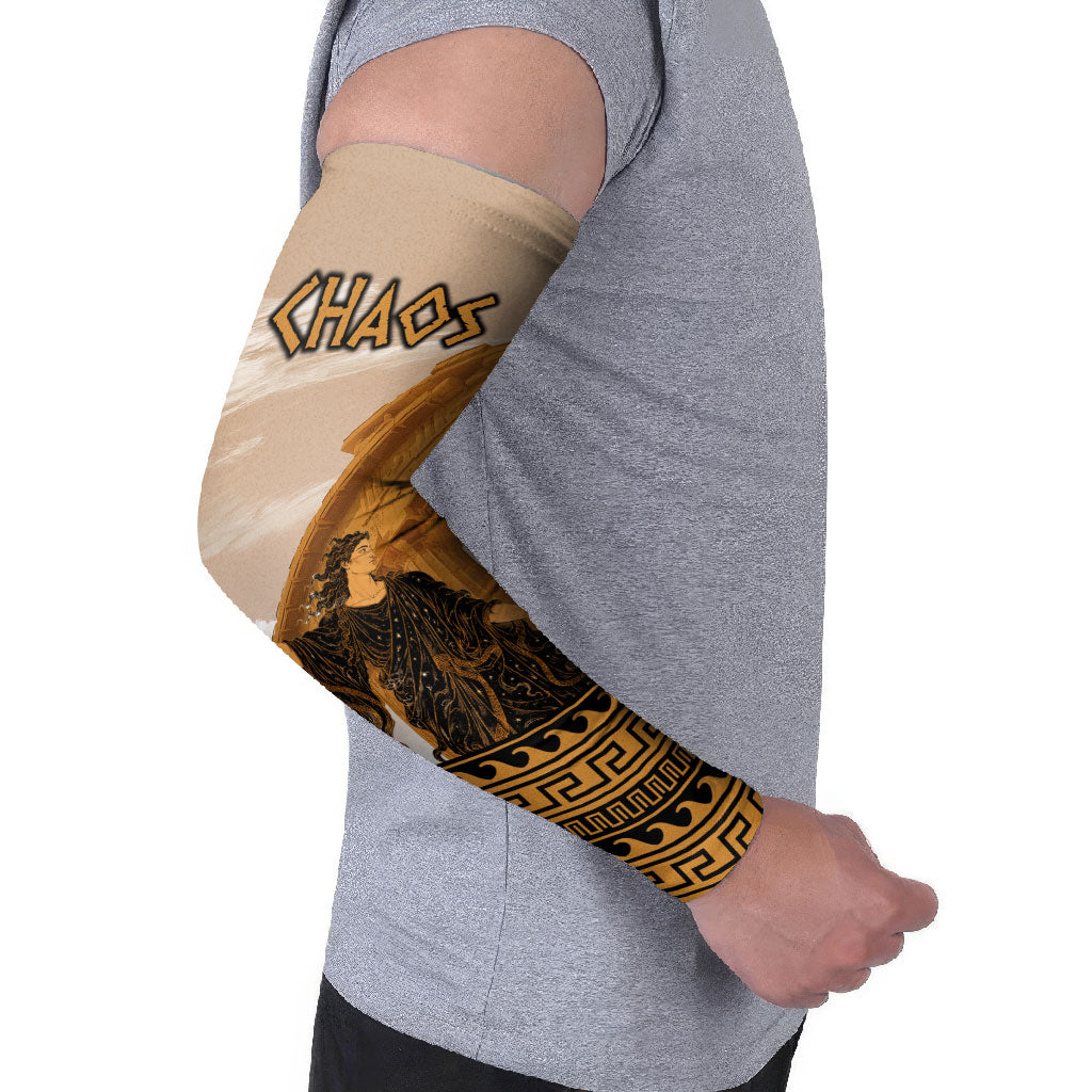 Greek Mythology Chaos Arm Sleeves Ancient Temple Ruins Classical Art Greek Key Pattern