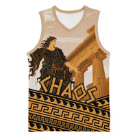 Greek Mythology Chaos Basketball Jersey Ancient Temple Ruins Classical Art Greek Key Pattern