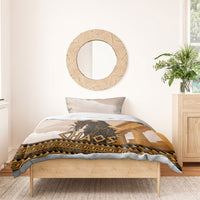 Greek Mythology Chaos Bedding Set Ancient Temple Ruins Classical Art Greek Key Pattern
