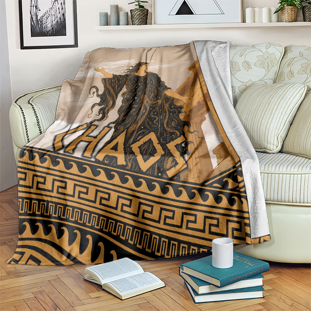 Greek Mythology Chaos Blanket Ancient Temple Ruins Classical Art Greek Key Pattern