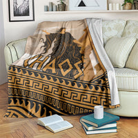 Greek Mythology Chaos Blanket Ancient Temple Ruins Classical Art Greek Key Pattern