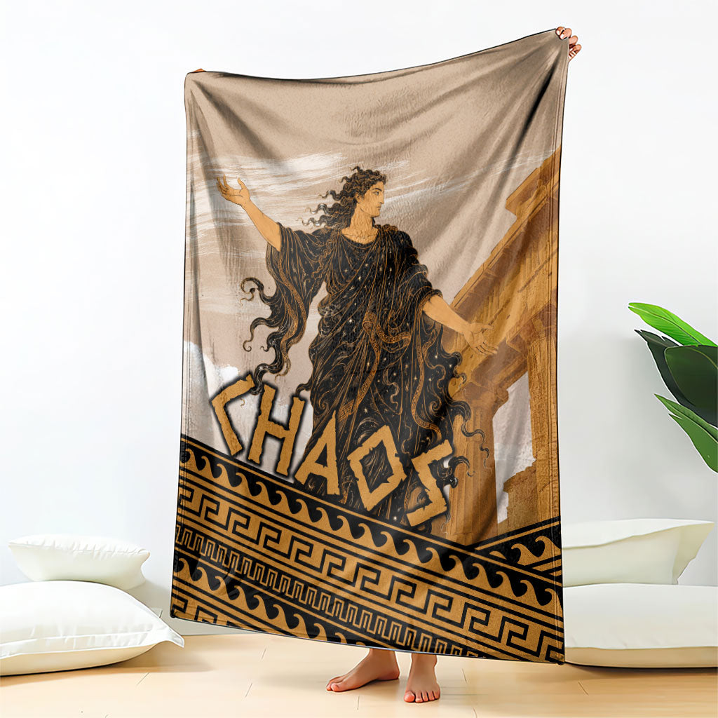 Greek Mythology Chaos Blanket Ancient Temple Ruins Classical Art Greek Key Pattern