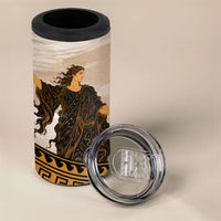 Greek Mythology Chaos 4 in 1 Can Cooler Tumbler Ancient Temple Ruins Classical Art Greek Key Pattern