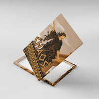 Greek Mythology Chaos Canvas Wall Art Ancient Temple Ruins Classical Art Greek Key Pattern