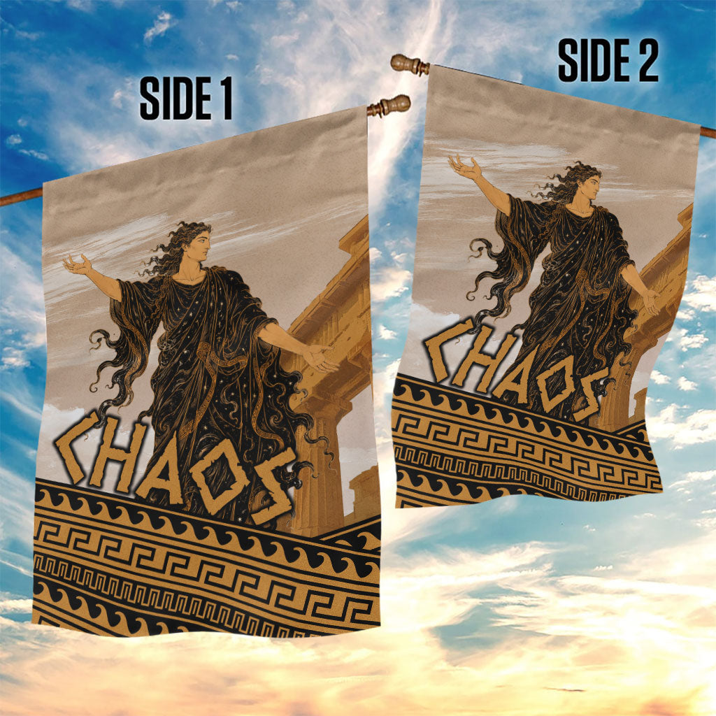 Greek Mythology Chaos Garden Flag Ancient Temple Ruins Classical Art Greek Key Pattern