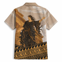 Greek Mythology Chaos Hawaiian Shirt Ancient Temple Ruins Classical Art Greek Key Pattern