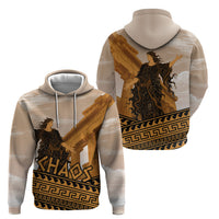 Greek Mythology Chaos Hoodie Ancient Temple Ruins Classical Art Greek Key Pattern