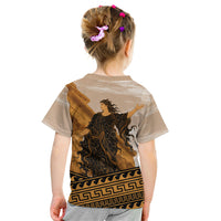 Greek Mythology Chaos Kid T Shirt Ancient Temple Ruins Classical Art Greek Key Pattern