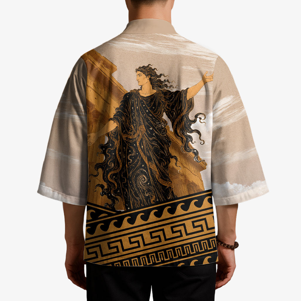 Greek Mythology Chaos Kimono Ancient Temple Ruins Classical Art Greek Key Pattern