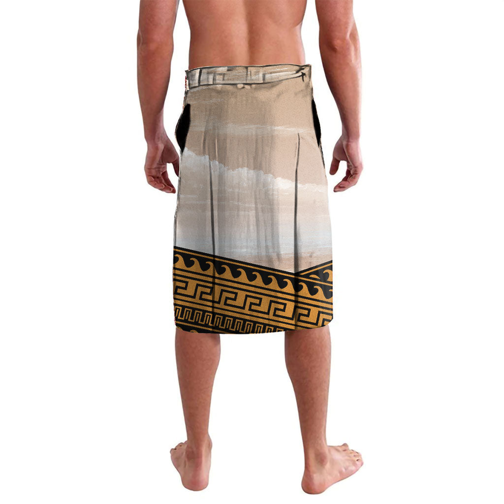 Greek Mythology Chaos Lavalava Ancient Temple Ruins Classical Art Greek Key Pattern