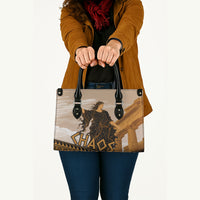 Greek Mythology Chaos Leather Bag Ancient Temple Ruins Classical Art Greek Key Pattern