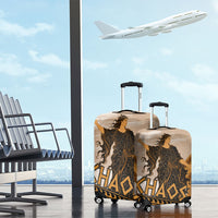 Greek Mythology Chaos Luggage Cover Ancient Temple Ruins Classical Art Greek Key Pattern